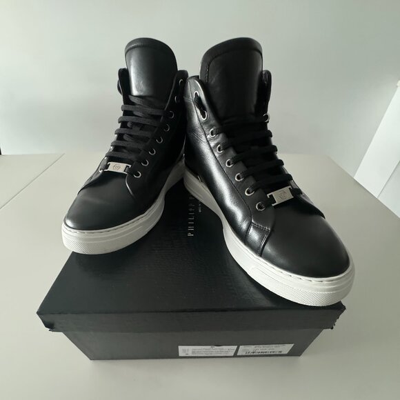 Philipp Plein Hi-Top Sneakers The $kull TM, Size 43 - Picture 3 of 17
